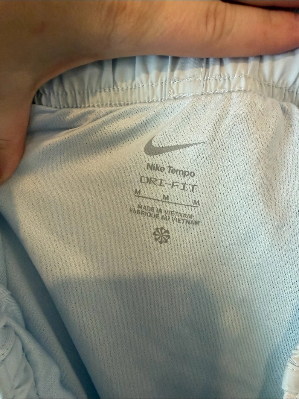 Nike Tempo Dri-FIT Running Shorts Light Blue Size M